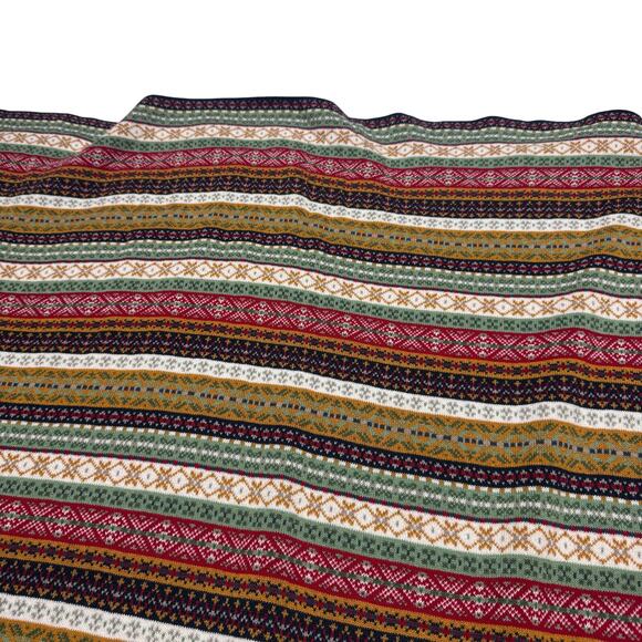 ASPEN Fair Aisle Knit Throw Blanket Multicolors - Picture 5 of 8